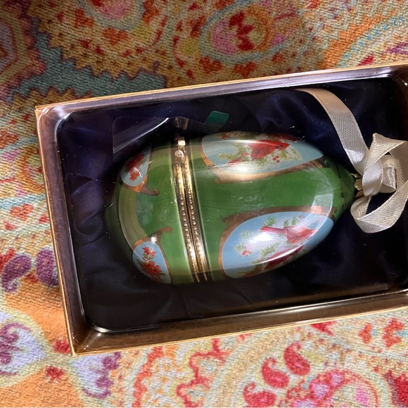 NIB ornaments egg cardinal Christmas - Picture 2 of 7